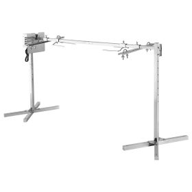 Rotisserie Grill, AC120V 8 Level Height Electric Rotisserie Grill Kit, BBQ Grills Rotisseries Kit with 132 lbs Load Capacity, 38W Motor (size: 56 inch-132 lbs)