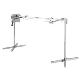 Rotisserie Grill, AC120V 8 Level Height Electric Rotisserie Grill Kit, BBQ Grills Rotisseries Kit with 132 lbs Load Capacity, 38W Motor (size: 52 inch-132 lbs)