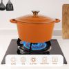 Enamel Dutch POTS can withstand high temperatures and meet many cooking needs, such as cooking, baking and stewing