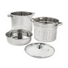 4-Piece Stainless Steel 8 qt Cooker Multipot Set