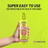HALT! Handheld Fire Fighting Foam Spray – Non-Toxic, Easy to Use, Store, and Find in Emergency – Compact & Portable – Ideal for Home, Kitchen