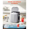 Countertop Ice Maker, 9 Cubes Ready in 6 Mins, 26lbs in 24Hrs, Self-Cleaning Portable Ice Maker with Ice Scoop and Basket