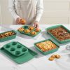6 Piece Non-Stick Bakeware Sets, Easy for Release and Clean up, Carbon Steel